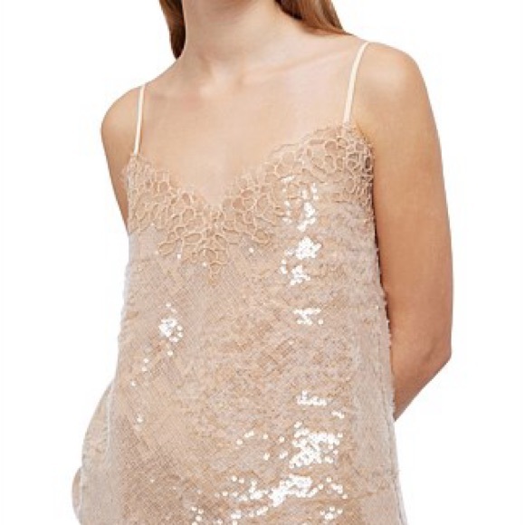 Simkhai Tops - Simkhai Arlene Sequinned Lace Camisole